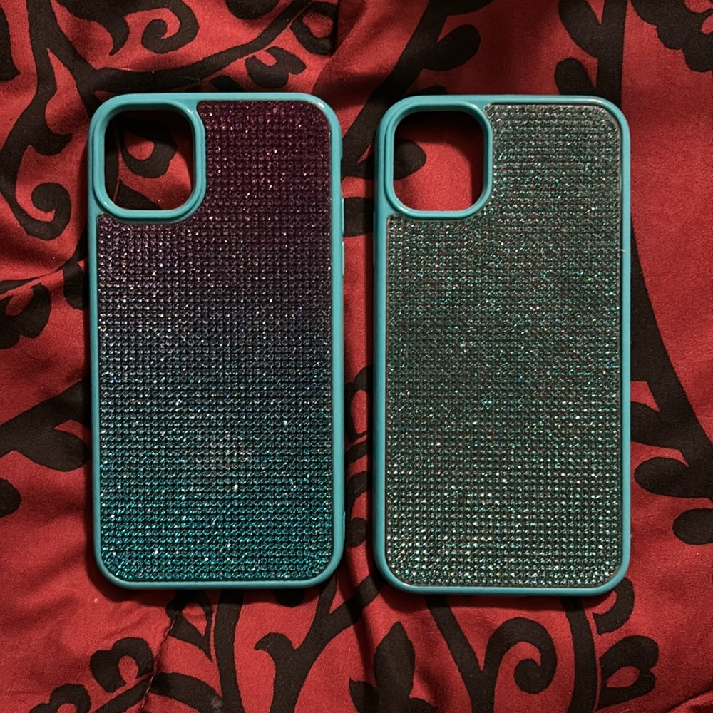 2 iPhone 11 rhinestone cases